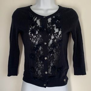 abercrombie Lace Cardigan Sweater Top